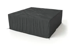 Sale Abdeckhaube für Esstischgarnitur, schwarz, Polyester, TPU 420D Ripstop-Gewebe, 265 x 165 x 109 cm, uv-beständig, mit Zugband Schutzhüllen