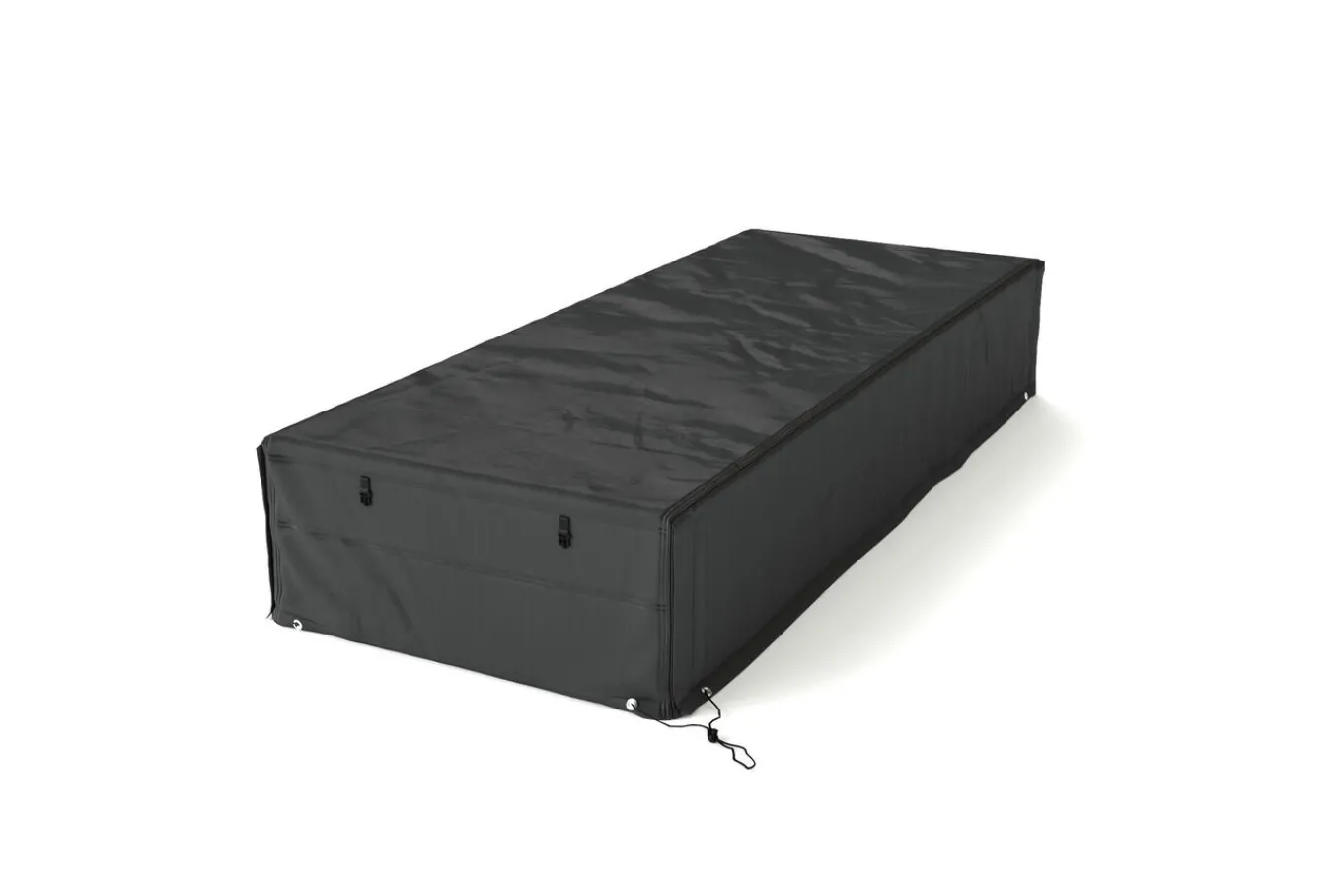 Abdeckhaube für Gartenlounges, schwarz, Ripstop-Gewebe/Polyester, 206 x 93 x 37 cm, wasserabweisend, UV-Schutz Schutzhüllen