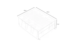 Clearance Abdeckhaube für Garten-Essgruppen, schwarz, Ripstop-Gewebe/Polyester, 202 x 162 x 72 cm, wasserabweisend, UV-Schutz Schutzhüllen