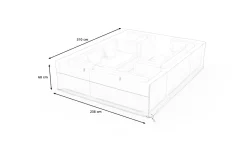 Hot Abdeckhaube für Gartenlounges, schwarz, Ripstop-Gewebe/Polyester, 310 x 238 x 68 cm, wasserabweisend, UV-Schutz Schutzhüllen