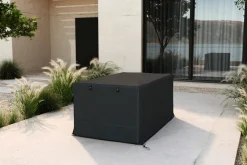Discount Abdeckhaube für Gartenlounges, schwarz, Ripstop-Gewebe/Polyester, 171 x 149 x 63 cm, wasserabweisend, UV-Schutz Schutzhüllen