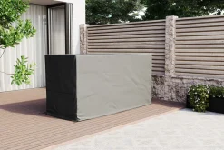 Hot Abdeckhaube für Gartenlounges, schwarz, Ripstop-Gewebe/Polyester, 213 x 86 x 108 cm, wasserabweisend, UV-Schutz Schutzhüllen