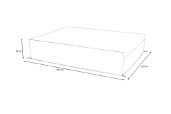 Outlet Abdeckhaube für Gartenlounge, schwarz, Polyester, TPU 420D Ripstop-Gewebe, 226 x 292 x 59 cm, mit Kordelzug Schutzhüllen