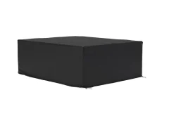 Hot Abdeckhaube für Gartenlounge, schwarz, Polyester, TPU 420D Ripstop-Gewebe, 270 x 270 x 63 cm, mit Kordelzug Schutzhüllen