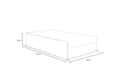 Best Abdeckhaube für Gartenlounge, schwarz, Polyester, TPU 420D Ripstop-Gewebe, 310 x 180 x 68 cm, uv-schutz, mit Kordelzug Schutzhüllen