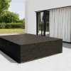 Discount Abdeckhaube für Gartenlounges, schwarz, Ripstop-Gewebe/Polyester, 161 x 151 x 63 cm, wasserabweisend, UV-Schutz Schutzhüllen