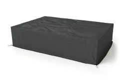 Hot Abdeckhaube für Loungemöbel, schwarz, Ripstop-Gewebe/Polyester, 184 x 264 x 60 cm, wasserabweisend, UV-Schutz Schutzhüllen