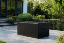 New Abdeckhaube für Tische, schwarz, Ripstop-Gewebe/Polyester, 242 x 122 x 75 cm, wasserabweisend, UV-Schutz Schutzhüllen
