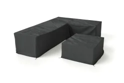 Hot Abdeckhauben-Set für Gartenlounges, schwarz, Ripstop-Gewebe/Polyester, wasserabweisend, UV-Schutz Schutzhüllen