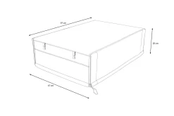 New Abdeckhaube, schwarz, Polyester, TPU 420D Ripstop-Gewebe, 97 x 67 x 28 cm, mit Kordelzug Schutzhüllen