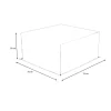 Clearance Abdeckhaube, schwarz, Polyester, TPU 420D Ripstop-Gewebe, 76 x 76 x 38 cm Schutzhüllen