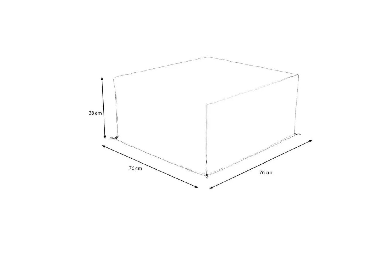 Clearance Abdeckhaube, schwarz, Polyester, TPU 420D Ripstop-Gewebe, 76 x 76 x 38 cm Schutzhüllen