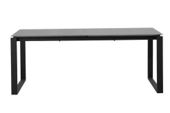Discount Alexander Ausziehtisch, mattgrau, Alu, 206/266x100x74 cm, ausziehbare Tischplatte Gartentische