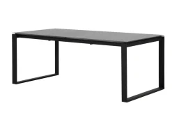 Discount Alexander Ausziehtisch, mattgrau, Alu, 206/266x100x74 cm, ausziehbare Tischplatte Gartentische