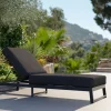Outlet Allure Liege, Gartenliege, anthrazit, Aluminium und Polyester, 209 x 72 cm, schnelltrocknend, witterungsbeständig Gartenliegen|Aluminium-Gartenmöbel