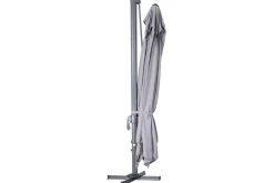 Discount Almeria Gartenmöbel-Set Lounge inkl. Ampelschirm, anthrazit/grau, Alu/Glas, 400 x 300 cm, pulverbeschichtet, UV-Schutz, witterungsbeständig Garten-Essgruppen|Aluminium-Gartenmöbel