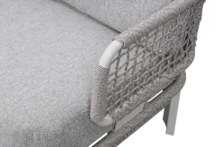 Hot Altea Gartenlounge für 5 Personen, grau, Alu/Rope/Polyester, inkl. Tisch Gartenlounge|Rope-Gartenmöbel