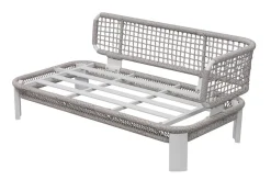 Hot Altea Gartenlounge für 5 Personen, grau, Alu/Rope/Polyester, inkl. Tisch Gartenlounge|Rope-Gartenmöbel