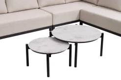 Hot Altea Gartenlounge für 5-6 Personen, beige-weiß, Aluminium/Polyesterbezug, wetterfest und pflegeleicht Gartenlounge
