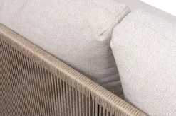 Hot Altea Gartenlounge für 5-6 Personen, beige-weiß, Aluminium/Polyesterbezug, wetterfest und pflegeleicht Gartenlounge