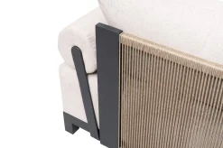 Hot Altea Gartenlounge für 5-6 Personen, beige-weiß, Aluminium/Polyesterbezug, wetterfest und pflegeleicht Gartenlounge