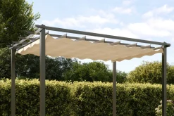 Sale Antalya Ersatzdach für Pergola, creme, Polyester mit PA-Beschichtung, UV30+, passend für Pergola 3x3 m Sonnenschutz Zubehör