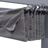 Clearance Antalya Ersatzdach für Pergola 4x4 m, anthrazit, Polyester, PA-beschichtet, UV30+, wasserabweisend Sonnenschutz Zubehör