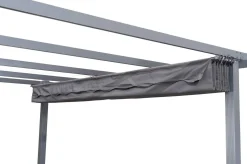 Clearance Antalya Ersatzdach für Pergola 4x4 m, anthrazit, Polyester, PA-beschichtet, UV30+, wasserabweisend Sonnenschutz Zubehör