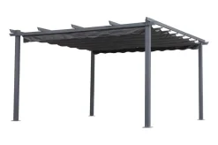 Clearance Antalya Ersatzdach für Pergola 4x4 m, anthrazit, Polyester, PA-beschichtet, UV30+, wasserabweisend Sonnenschutz Zubehör
