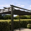 Hot Antalya Ersatzdach für Pergola, anthrazit, Polyester mit PA-Beschichtung, UV30+, passend für Pergola 3x3 m Sonnenschutz Zubehör