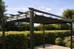 Hot Antalya Ersatzdach für Pergola, anthrazit, Polyester mit PA-Beschichtung, UV30+, passend für Pergola 3x3 m Sonnenschutz Zubehör