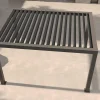 Hot Antalya Lamellenpergola, schwarz, Alu pulverbeschichtet, 3 x 4 m, witterungsbeständig, verstellbares Lamellendach Pergola