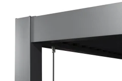 Sale Antalya Lamellenpergola, schwarz, Alu pulverbeschichtet, 3 x 3 m, wetterfest, Lamellendach verstellbar Pergola