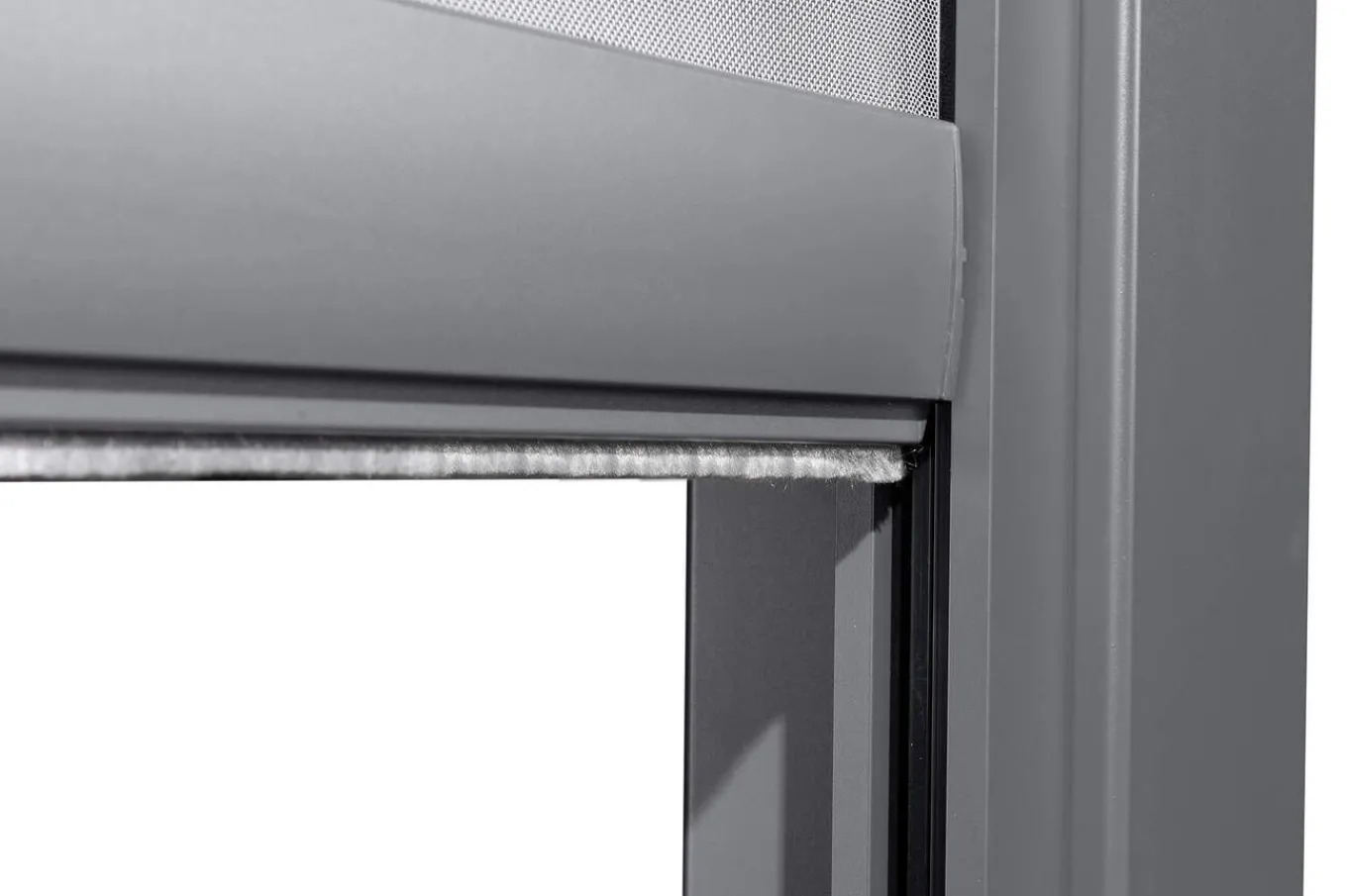 Outlet Antalya Seitenrollo, schwarz, Aluminium und Textilene, 4 x 2,3 m, UV- und witterungsbeständig Sonnenschutz Zubehör