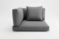 Best Auflagenset, 4-teilig, grau, für Eckelement 2392-6 / 15734-6 Sitzkissen