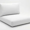 Clearance Auflagenset, 2-teilig, weiß, für Mittelelement 2392-5 / 15734-5 Sitzkissen
