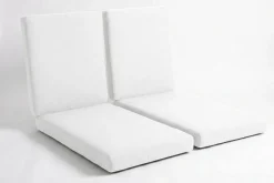 New Auflagenset, 2-teilig, weiß, für 2er Set Sonnenliegen 7761 Sitzkissen