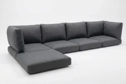 Clearance Auflagenset, 11-teilig, grau, für Lounge 18363 / 18370 Sitzkissen