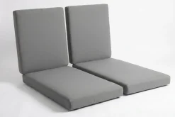 Outlet Auflagenset, 2-teilig, grau, für 2er Set Sonnenliegen 7761 Sitzkissen
