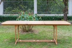 Discount Ausziehtisch, natur, Akazie, 150/200 x 90 cm, Ausziehfunktion, FSC®-zertifiziertes Produkt Gartentische|Akazien-Gartenmöbel