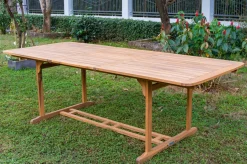Discount Ausziehtisch, natur, Akazie, 150/200 x 90 cm, Ausziehfunktion, FSC®-zertifiziertes Produkt Gartentische|Akazien-Gartenmöbel