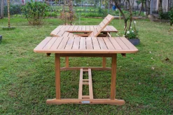 Discount Ausziehtisch, natur, Akazie, 150/200 x 90 cm, Ausziehfunktion, FSC®-zertifiziertes Produkt Gartentische|Akazien-Gartenmöbel