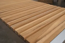 Sale Bank aus Edelstahl/Teakholz, 160x38x45cm, FSC®-zertifiziertes Produkt Gartenbänke & Gartensofas