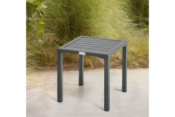 New Beistelltisch, anthrazit matt, Aluminium, 40x40cm Gartentische