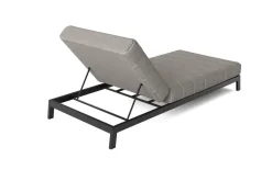 Bite Sonnenliege, hellgrau, Aluminium, 205 x 90 cm, schnelltrocknend, ergonomisch, witterungsbeständig Gartenliegen|Aluminium-Gartenmöbel