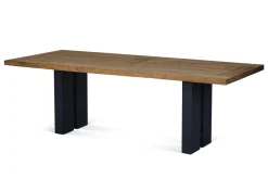 Sale Bob/Zui Garten-Essgruppe, anthrazit/hellgrau, Alu/recycled Teak/Rope, 220 x 100 cm, 8 x Sessel, inkl. Polster Garten-Essgruppen