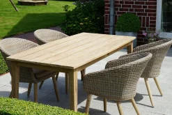 Best Borneo Dining-Tisch, Akazie, gebürstet, 180 x 90 cm, FSC®-zertifiziertes Produkt Gartentische|Akazien-Gartenmöbel