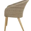 Clearance Borneo Garten-Essgruppe, beige/natur, Akazie/Polyrattan, Ausziehbar, 180/240 x 100 cm, 6 Stühle 65 x 60 cm, Polster Inklusive, FSC®-zertifiziertes Produkt Garten-Essgruppen|Akazien-Gartenmöbel