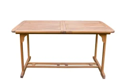 Clearance Borneo Garten-Essgruppe, beige/natur, Akazie/Polyrattan, Ausziehbar, 180/240 x 100 cm, 6 Stühle 65 x 60 cm, Polster Inklusive, FSC®-zertifiziertes Produkt Garten-Essgruppen|Akazien-Gartenmöbel