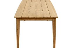 Outlet Borneo Garten-Essgruppe, beige-meliert, Polyrattan/Akazie, Tisch 220 x 100 cm, 6 Cocktail-Sessel, FSC®-zertifiziertes Produkt Polyrattan-Gartenmöbel|Garten-Essgruppen